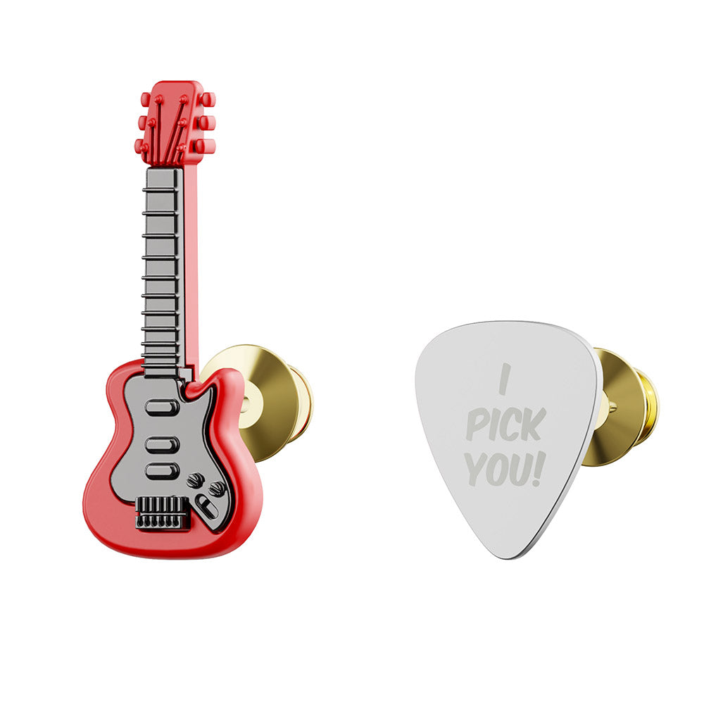 Pin's Guitare Rock et Médiator Meta[l]morphose – vue 4