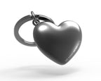 Oggetto regalo di design – porte cles coeur noir antibacterien metalmorphose
