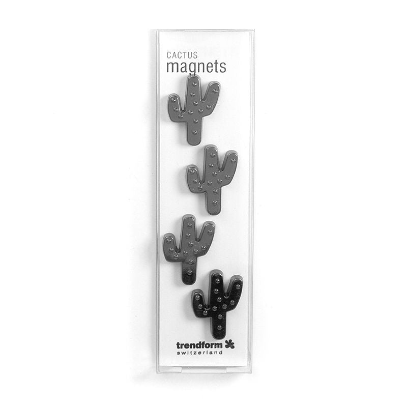 Regalo de diseño – magnets cactus gunmetal trendform 