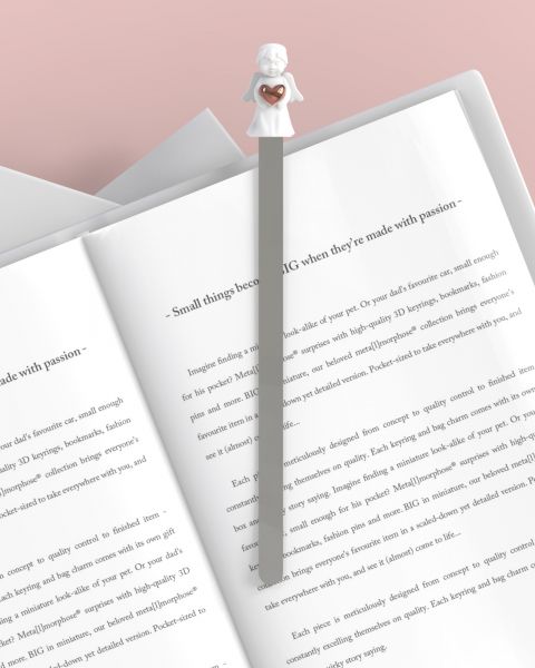 marque page ange gardien coeur metalmorphose 