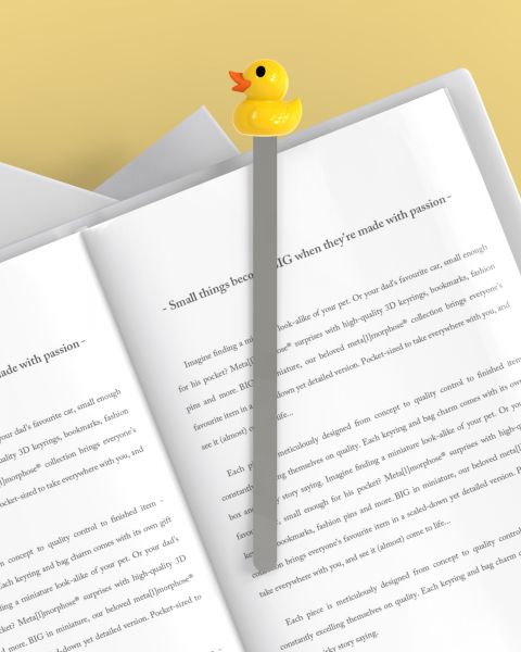 marque page canard jaune metalmorphose 