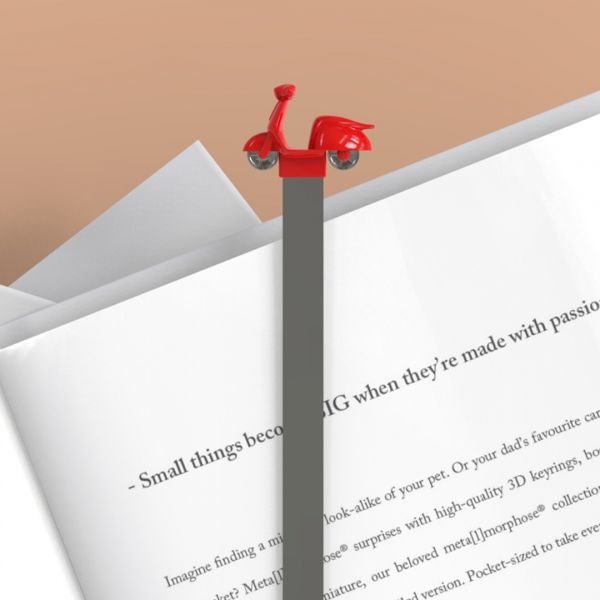 Oggetto regalo di design – marque page scooter metalmorphose 