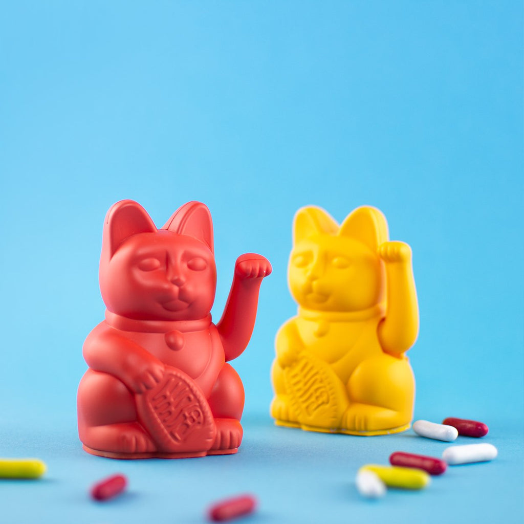 Regalo de diseño – Mini Chat Chanceux Rouge - le Chat Chanceux