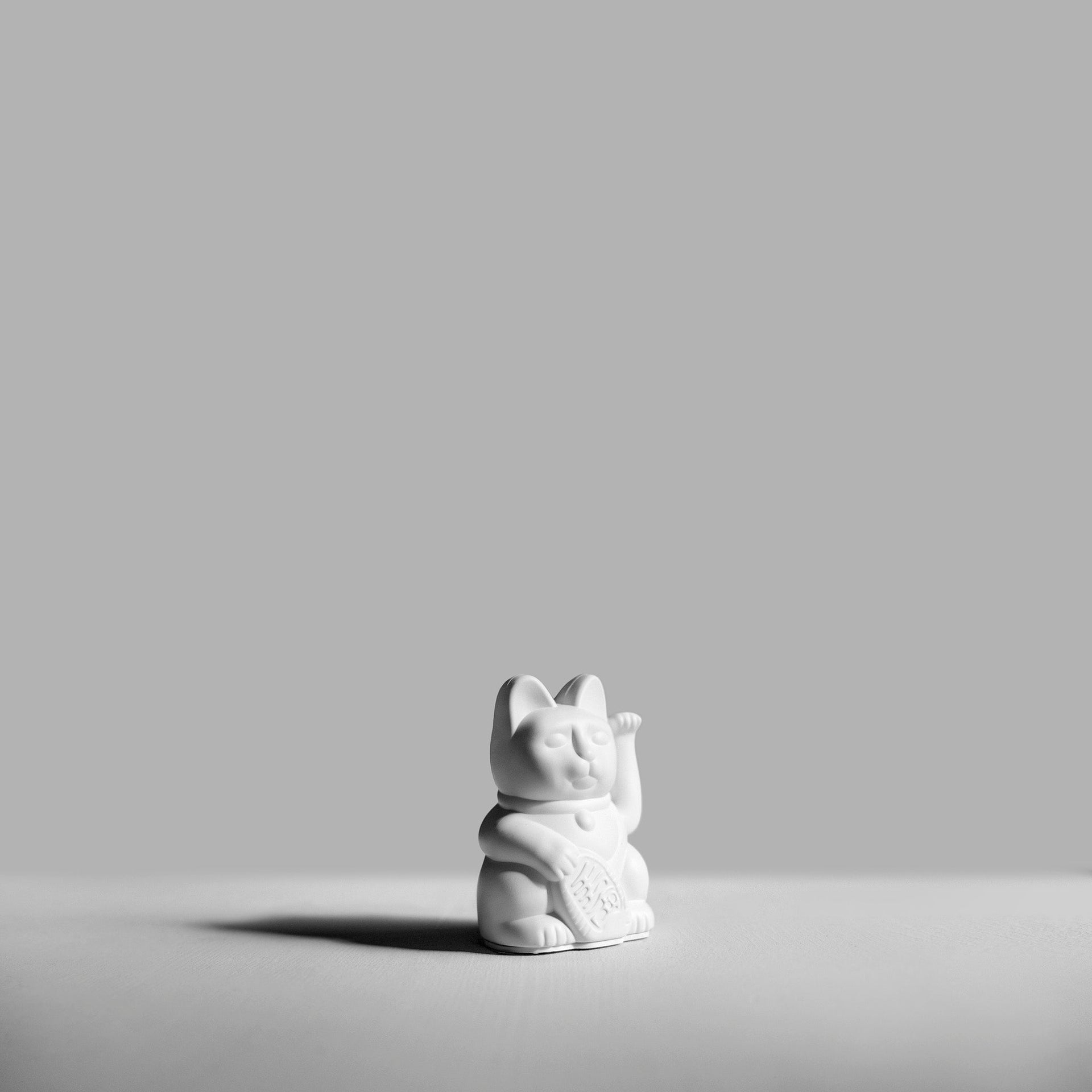 Mini Chat Chanceux Blanc - le Chat Chanceux