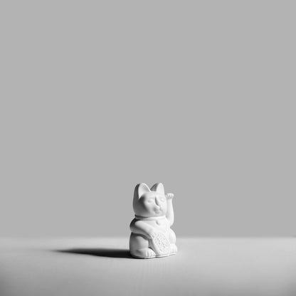 Mini Chat Chanceux Blanc - le Chat Chanceux