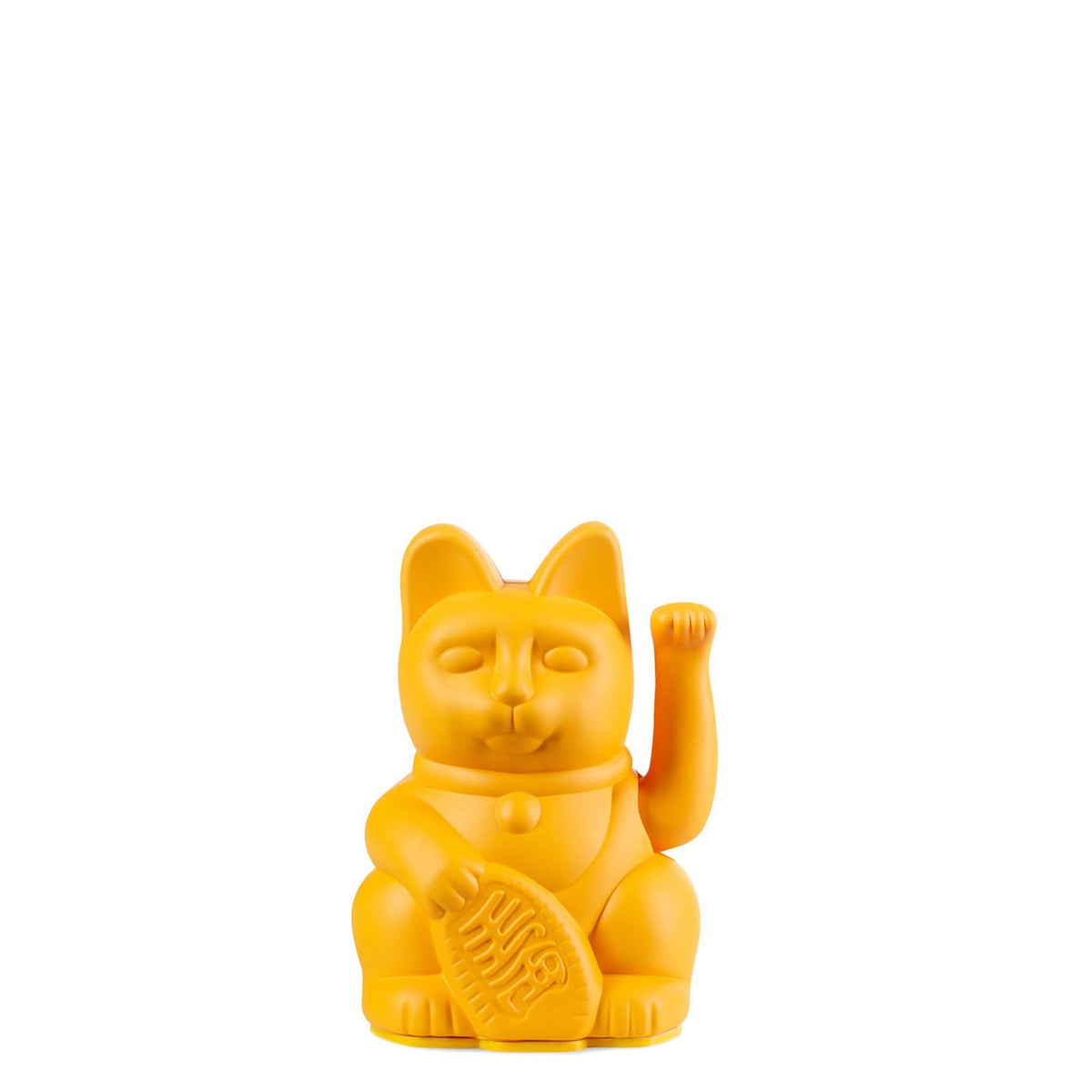 Mini Chat Chanceux Jaune Profond