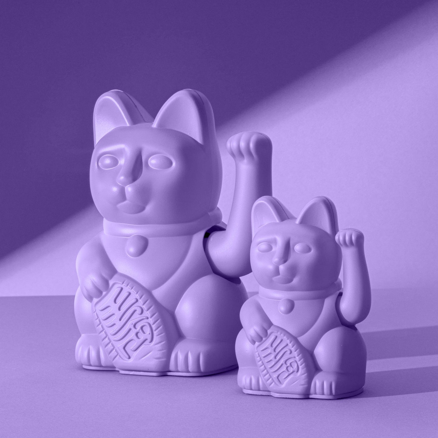 Mini Chat Chanceux Lilas - le Chat Chanceux