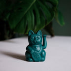 Mini Chat Chanceux Vert - le Chat Chanceux