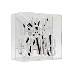 mini acrylic box neon girl power pink 