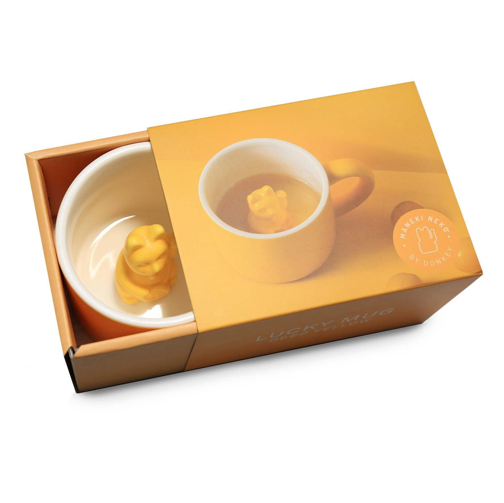 mug chat chanceux jaune profond donkey 