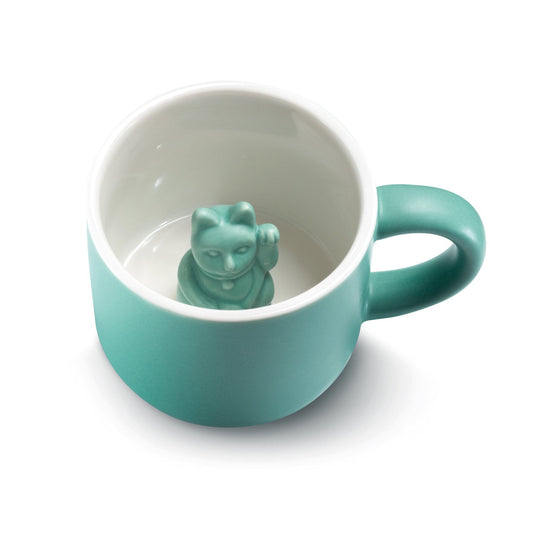 Mug Chat Chanceux Turquoise - le Chat Chanceux