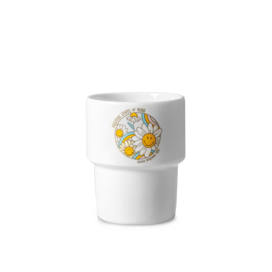 Mug Positive Mind Flowers Smiley