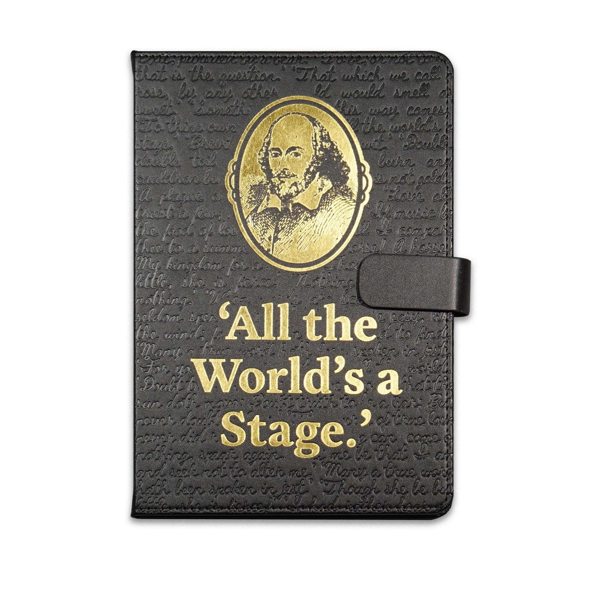 Carnet A5 souple Shakespeare - Le monde est une scène