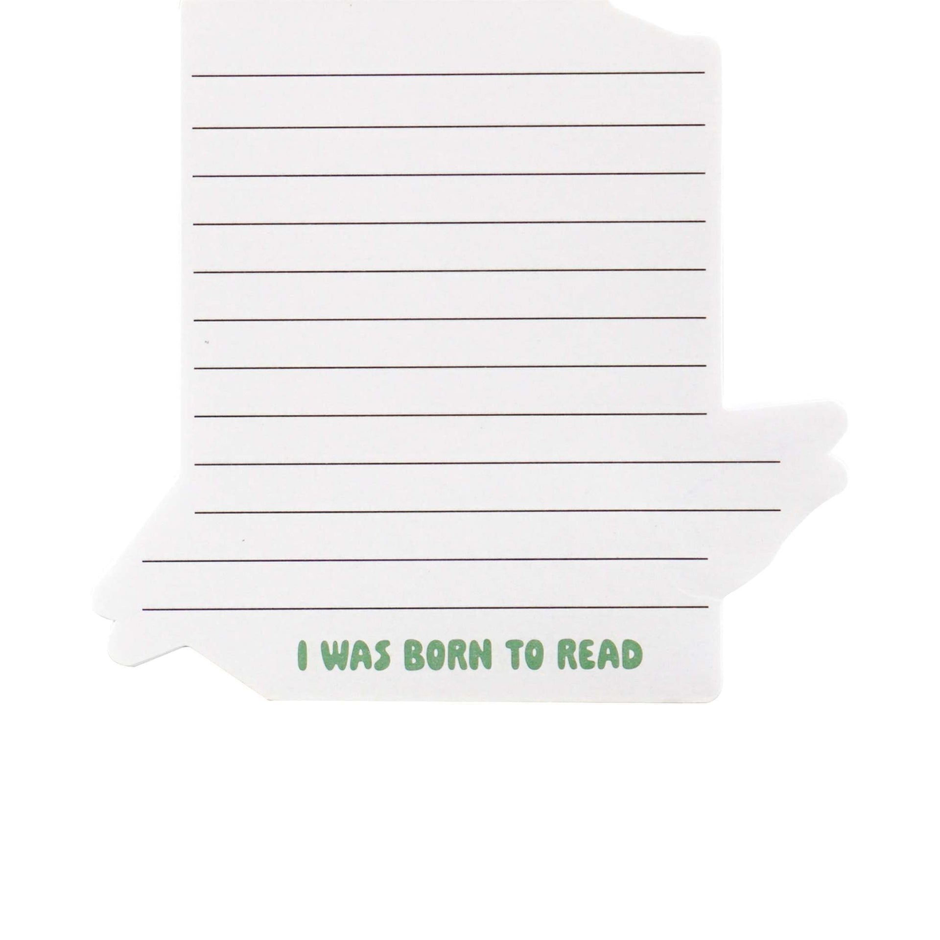 Carnet de poche découpé Pulteney Press - Born to Read