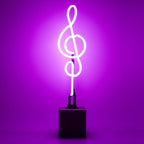 Replacement Glass (GLASS ONLY) - Neon 'Clef' Sign