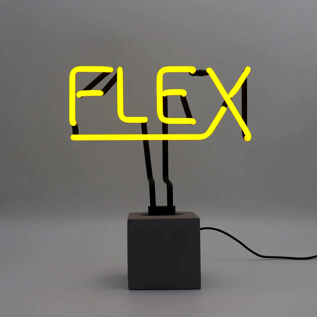 Lampe Néon Flex Jaune | Objetos de diseño y regalos originales
