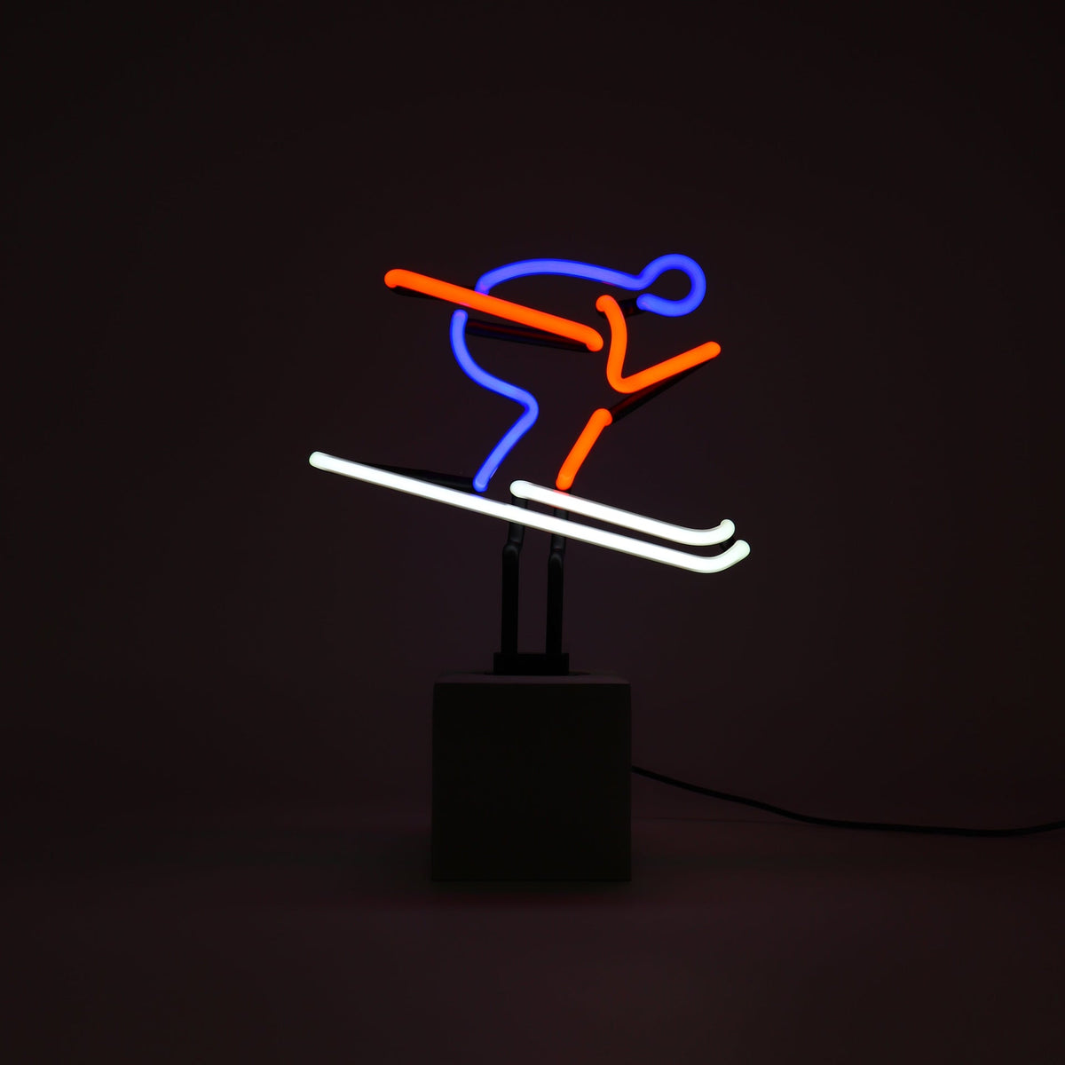Panneau Néon "Ski" Rouge, Bleu et Blanc – Locomocean