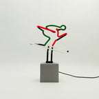 Panneau de ski néon - rouge, vert et blanc