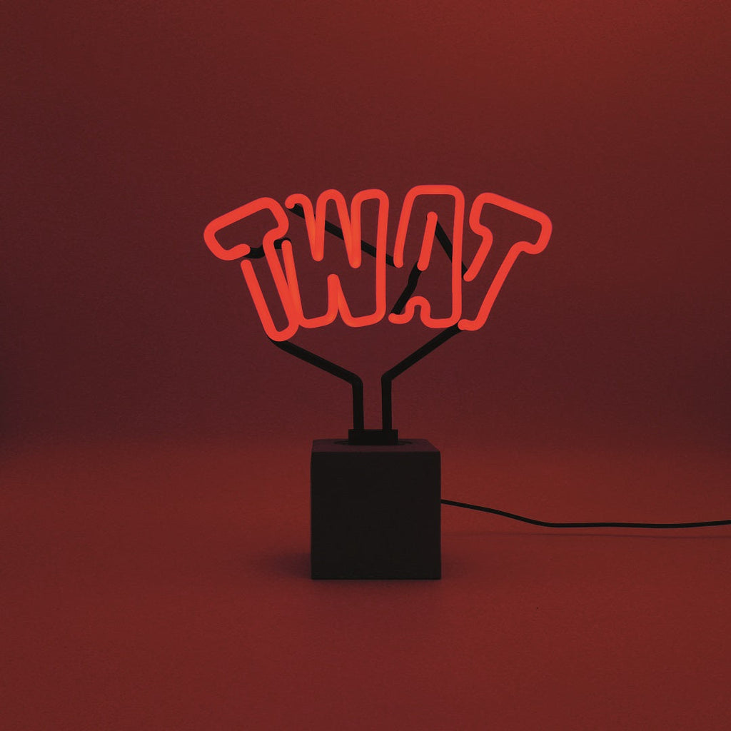 Panneau néon "Twat
