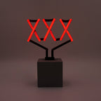 Replacement Glass (GLASS ONLY) - Neon 'XXX' Sign