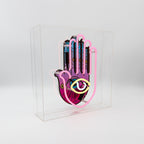 large acrylic box neon all seeing eye 