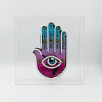 large acrylic box neon all seeing eye 