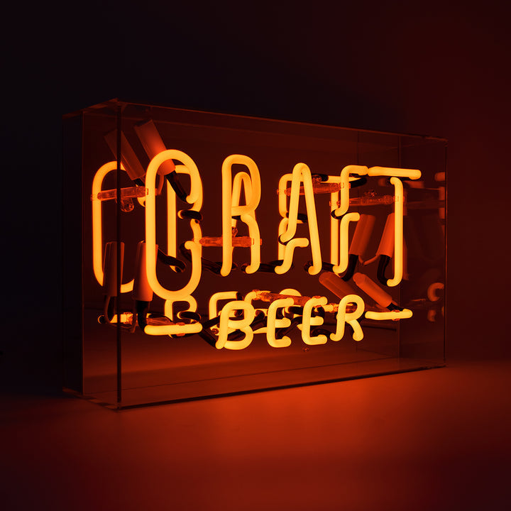 Regalo de diseño – large acrylic box neon craft beer 