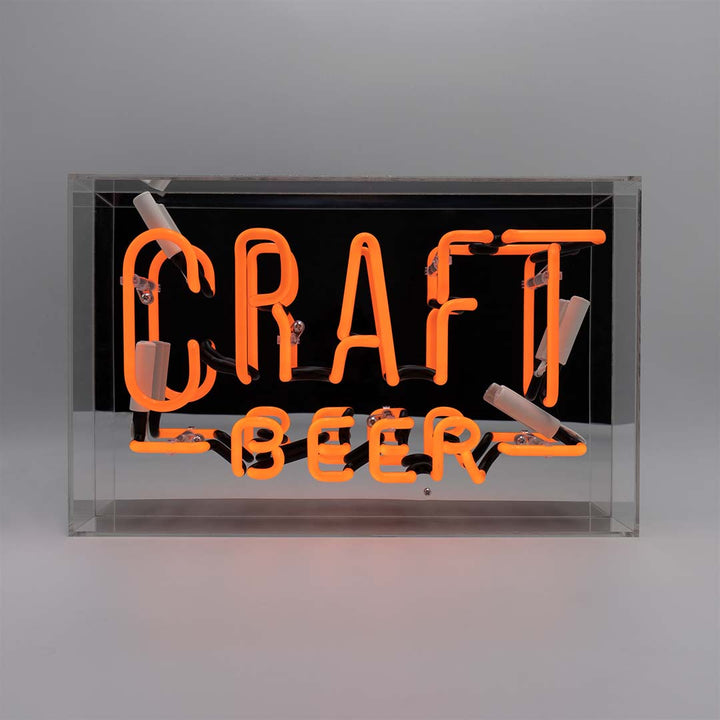Regalo de diseño – large acrylic box neon craft beer 