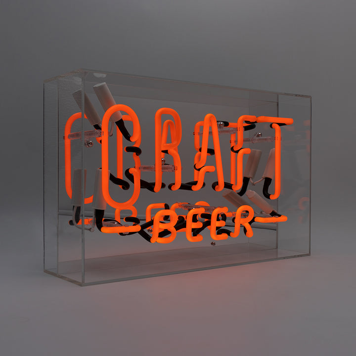 Regalo de diseño – large acrylic box neon craft beer 