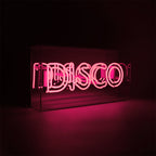 acrylic box neon disco pink 