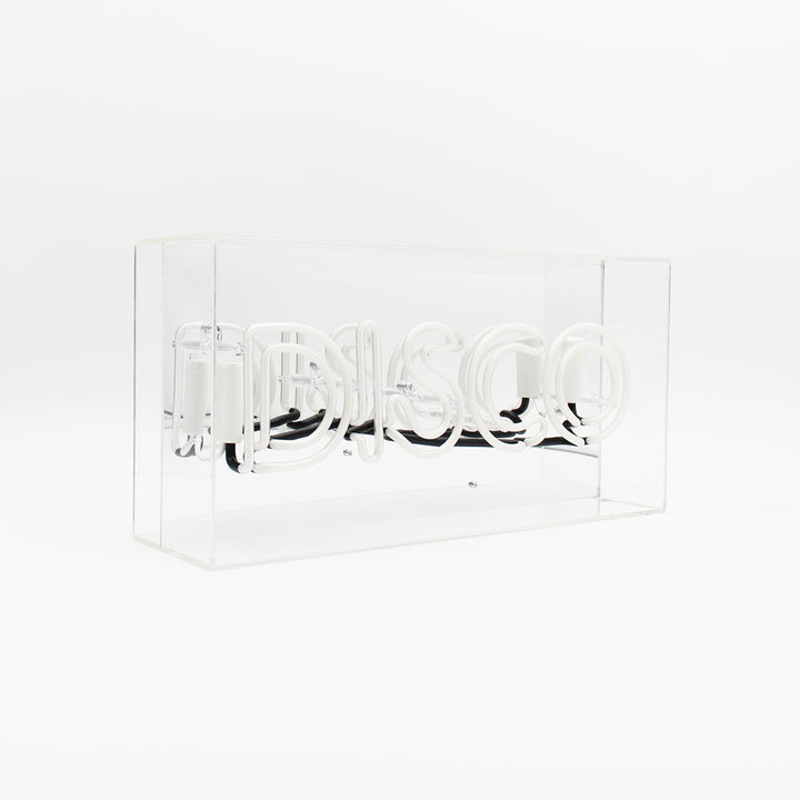 acrylic box neon disco pink 