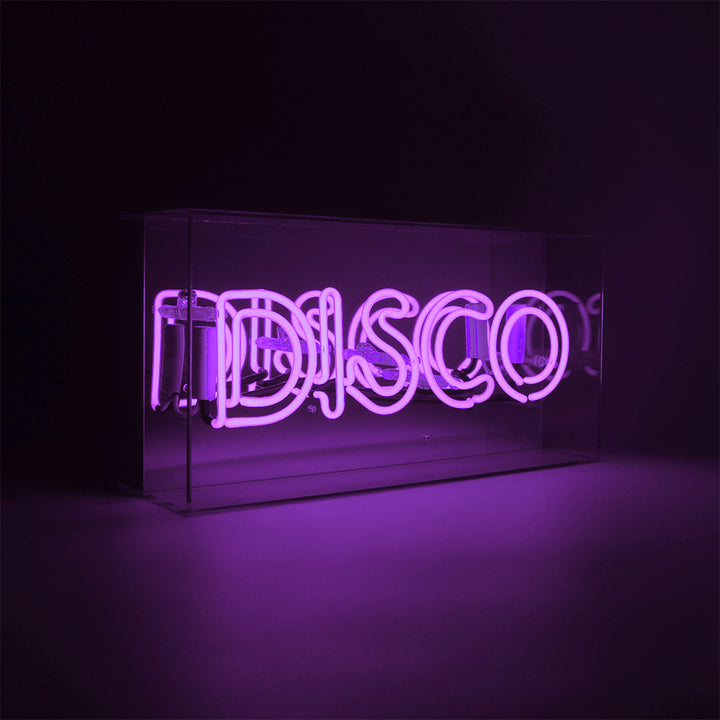 Regalo de diseño – acrylic box neon disco purple 