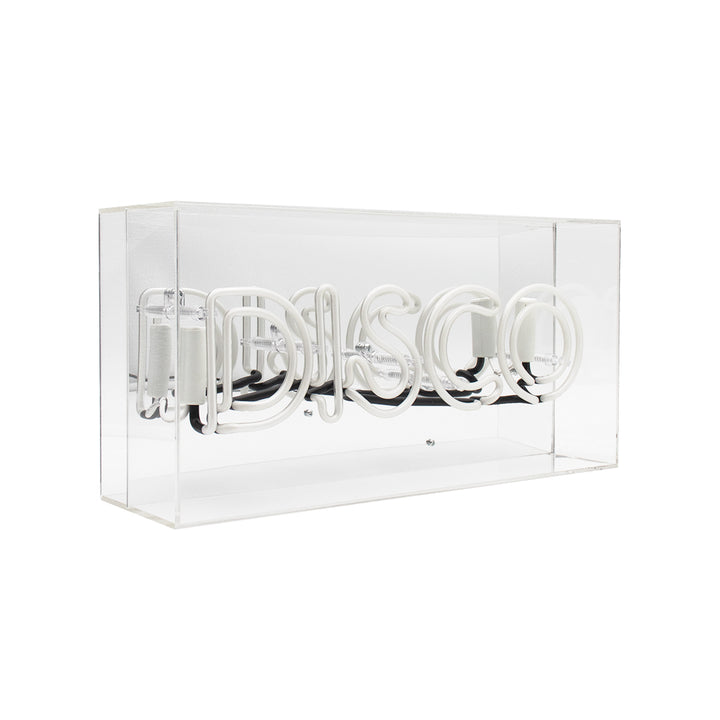 Regalo de diseño – acrylic box neon disco purple 