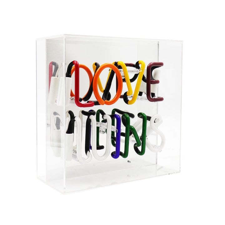 Regalo de diseño – acrylic box neon love wins 