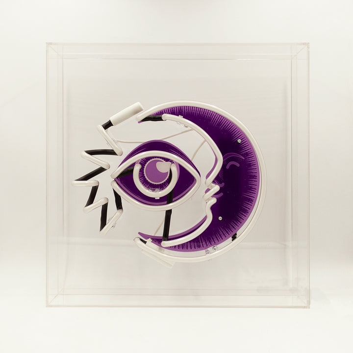 Regalo de diseño – large acrylic box neon moon 