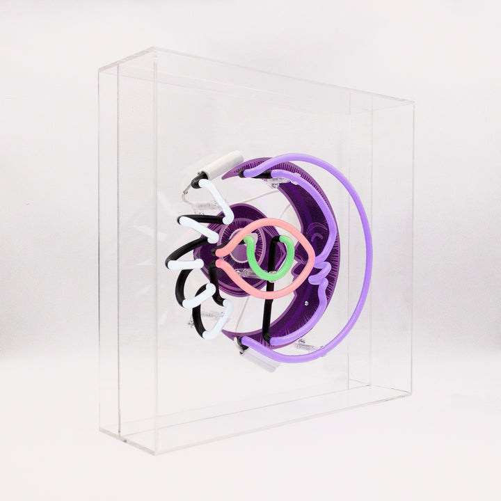 Regalo de diseño – large acrylic box neon moon 
