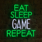 Regalo de diseño – Néon Mural Eat Sleep Game Repeat Locomocean | Boutique d'objets cadeaux designs kokochao.com