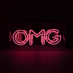Oggetto regalo di design – acrylic box neon omg pink ACBN OMG 5060081504441