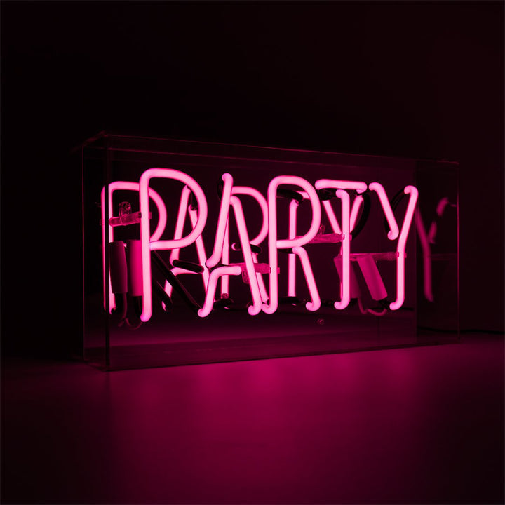 Regalo de diseño – acrylic box neon party pink 