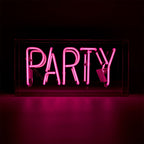 acrylic box neon party pink ACBN PARTY PK 5060081506476