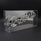 acrylic box neon prosecco pink 