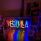 acrylic box neon tequila 