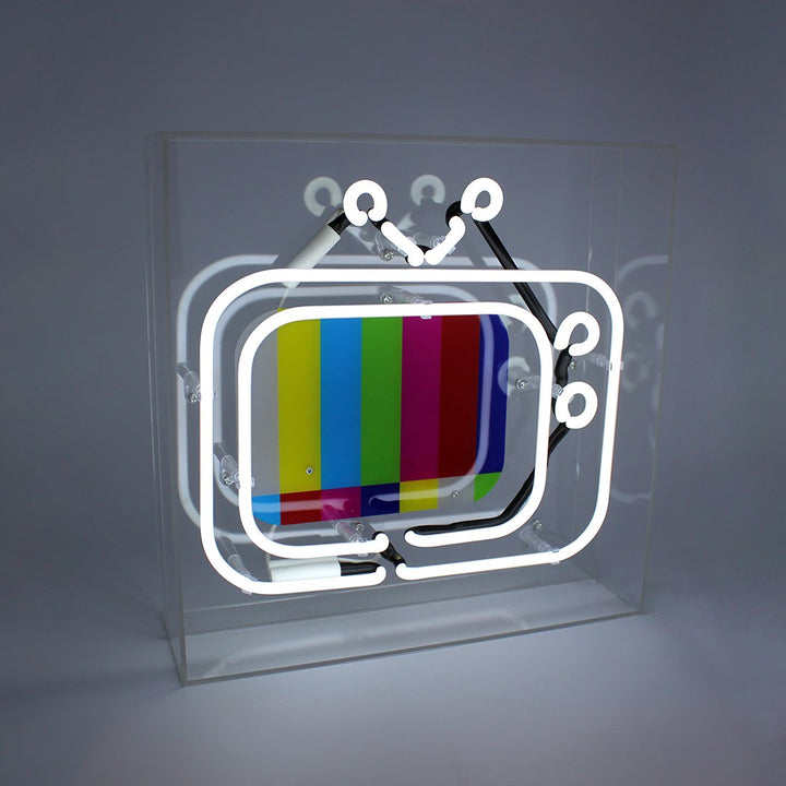 Regalo de diseño – large acrylic box neon white tv LACBN TV 5060081504823
