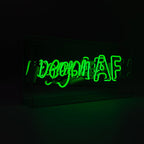 Regalo de diseño – acrylic box neon vegan af 