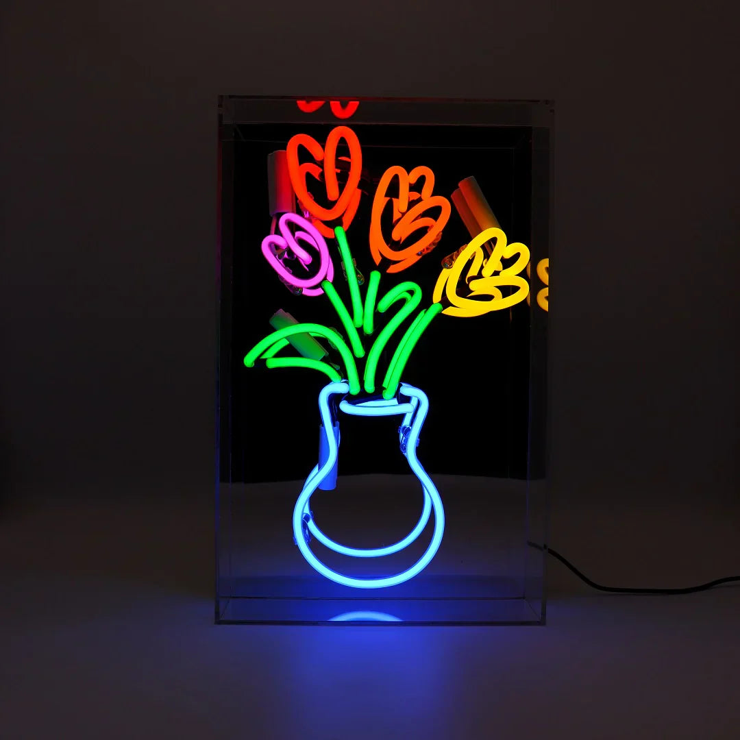 neon vase de tulipes locomocean LACBN TULIPS 5060081507916