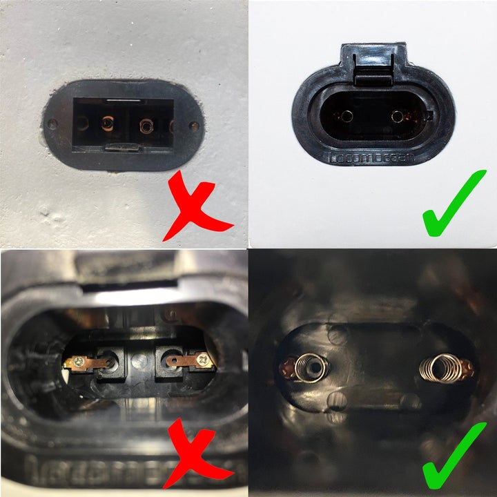 Regalo de diseño – neon replacement glass concrete base aubergine 