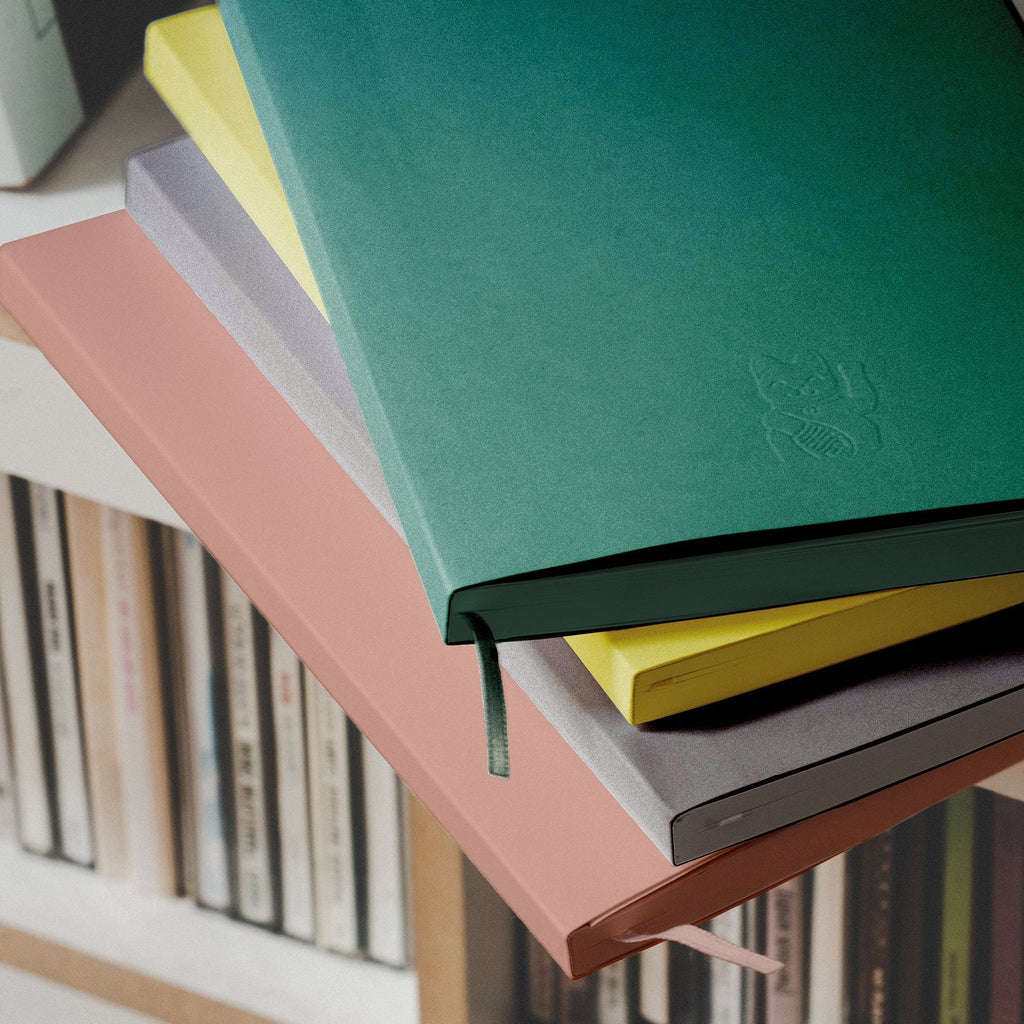 Design-lahja – notebook chat chanceux jaune donkey 