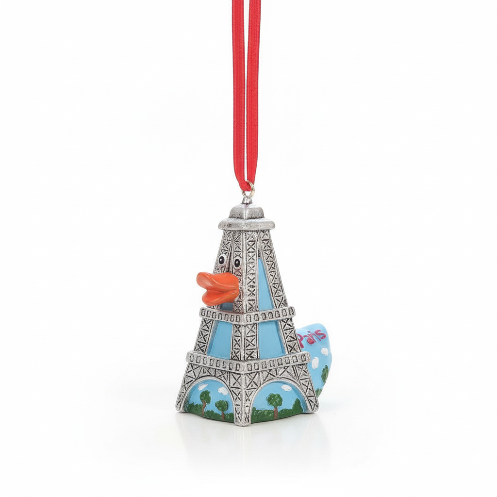 Eiffel Tower Duck Hanging Decoration