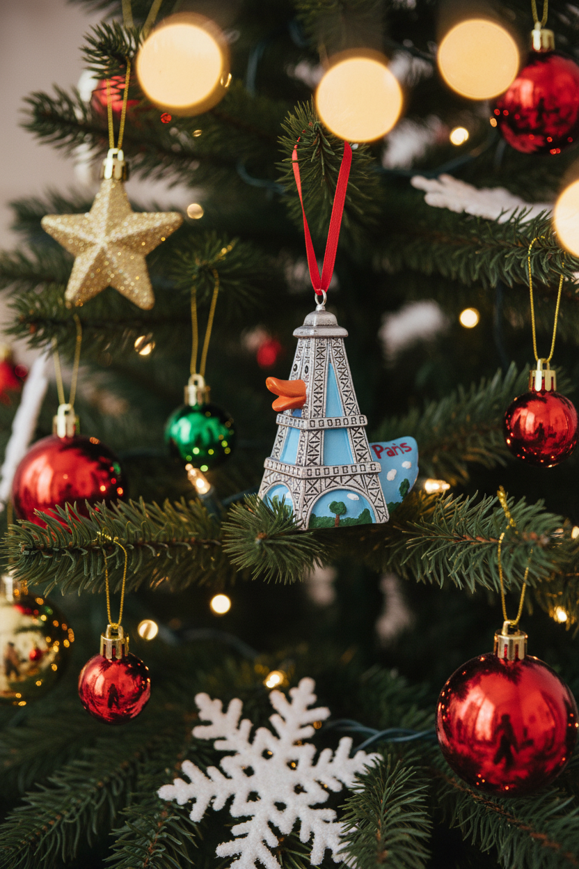 Eiffel Tower Duck Hanging Decoration