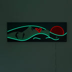 Face Landscape – Wandbild (LED Neon)